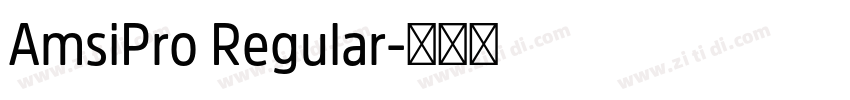 AmsiPro Regular字体转换